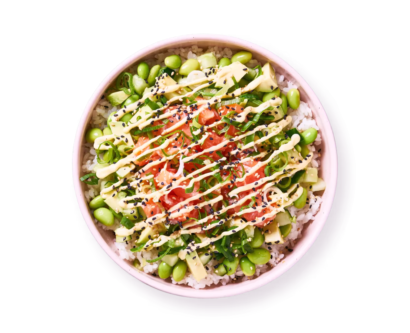 Honu Bowl mit Lachs und Edamame